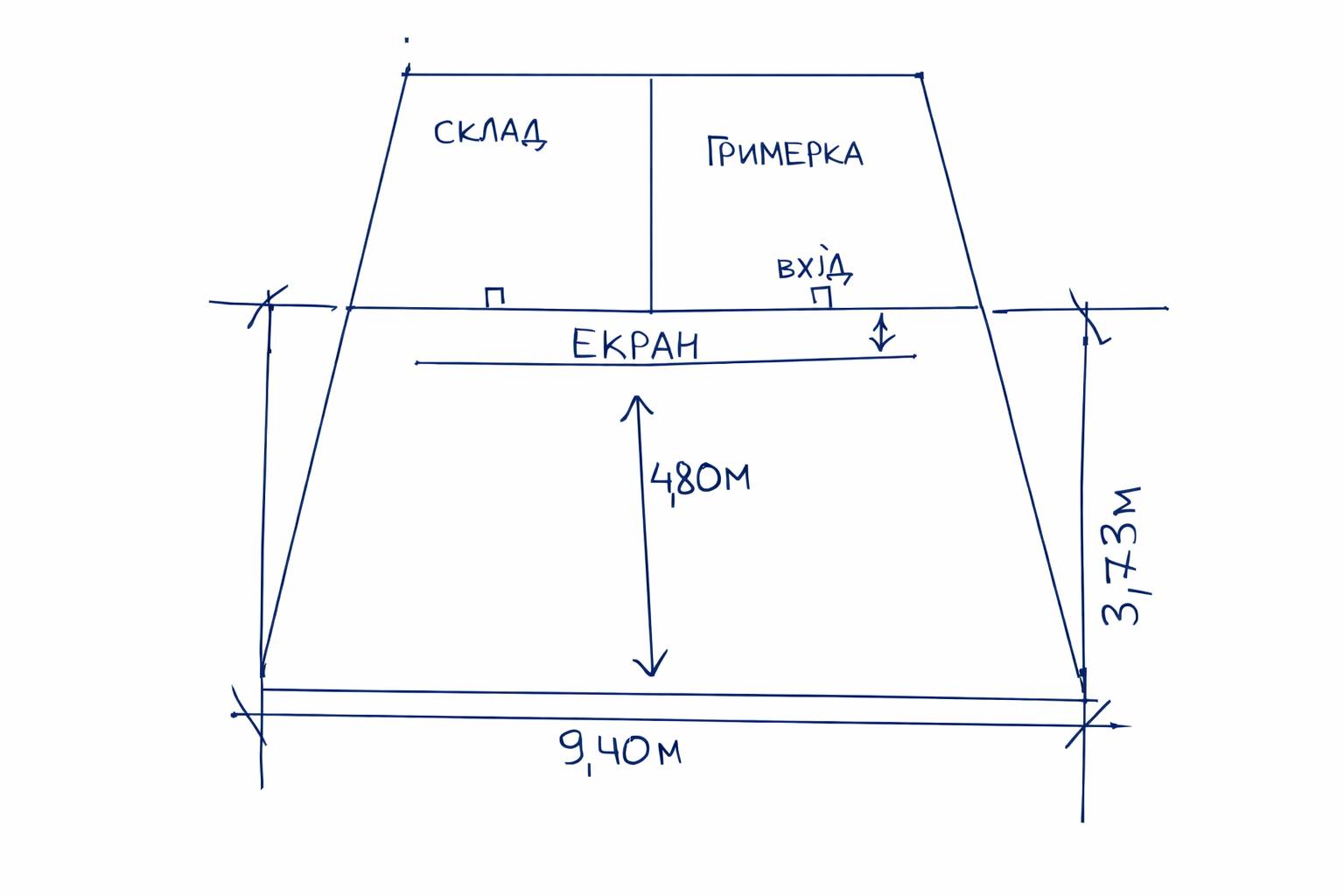 Схема сцени Underhill — план майданчика